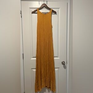 Zara Mustard Yellow Maxi Dress